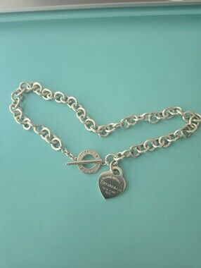 Tiffany & Co RTT Toggle Heart Tag Necklace